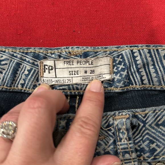 Free People Batik Skinny Jeans - Picture 3 of 5